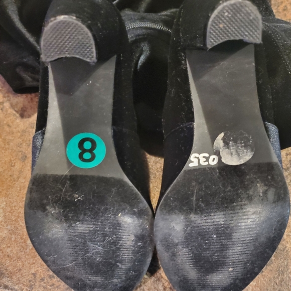 EUC - Tall velvety black boots...S.E.X.Y π’ - Picture 5 of 9